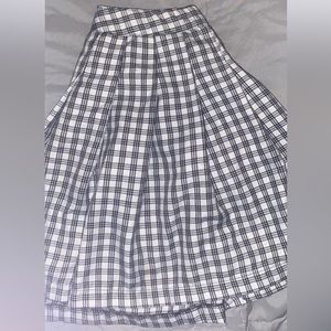 Black and White checkered skirt